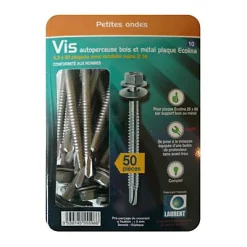Laurent Fixation Lot De 50 Vis Autoperceuse Plaque Ecolina