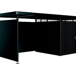 Paroi Latérale Pour Auvent Taille S Et L Biohort En Métal Coloris Gris Foncé Métallique Pour Abris De Jardin Série HighLine H3