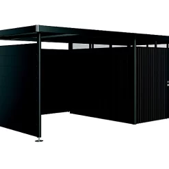 Paroi Latérale Pour Auvent Taille S Et L Biohort En Métal Coloris Gris Foncé Métallique Pour Abris De Jardin Série HighLine H4