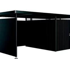 Paroi Latérale Pour Auvent Taille S Et L Biohort En Métal Coloris Gris Foncé Métallique Pour Abris De Jardin Série HighLine H5